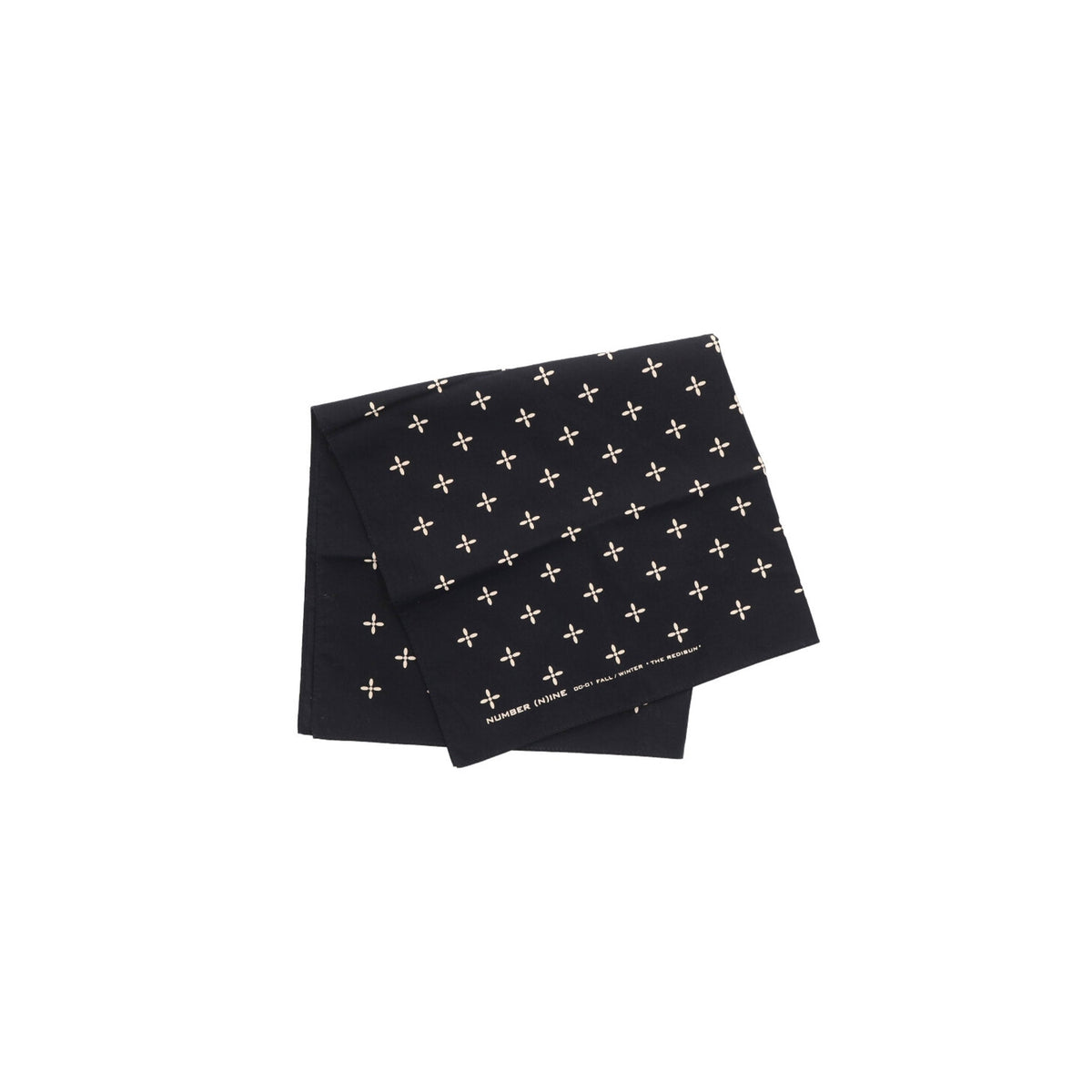 NUMBER (N)INE 2000 A/W Black White Scarf