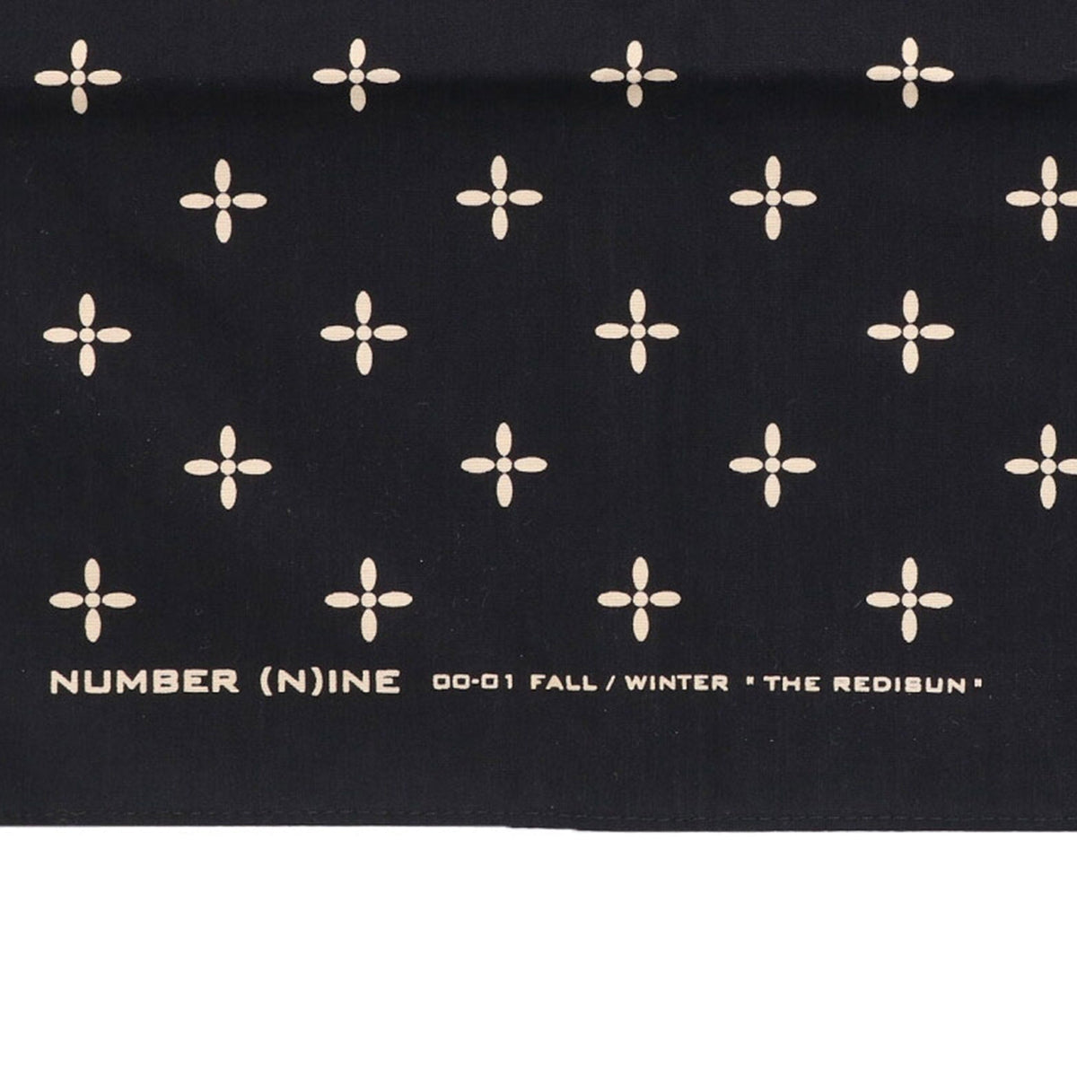 NUMBER (N)INE 2000 A/W Black White Scarf