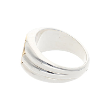 Hermes HERMÈS Silver Gold 925 750 Ring