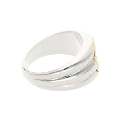 Hermes HERMÈS Silver Gold 925 750 Ring