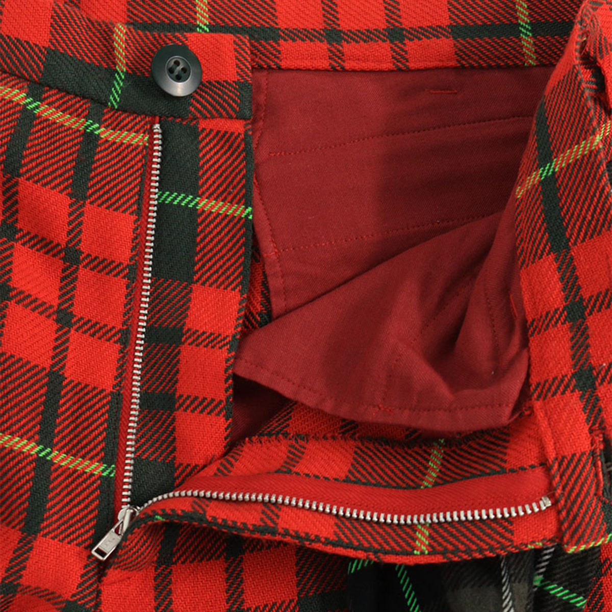 UNDERCOVER 2001 S/S Red Acrylic Cotton Pants Size M