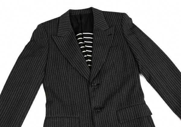 Jean Paul GAULTIER HOMME Herringbone Coat Gray Size 48