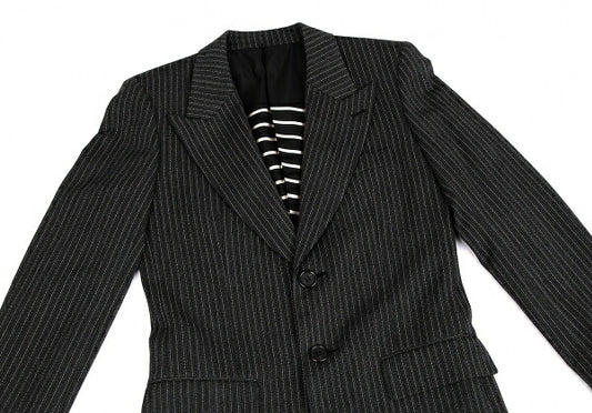 Jean Paul GAULTIER HOMME Herringbone Coat Gray Size 48