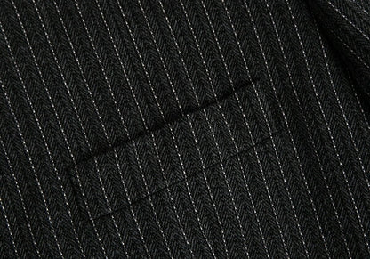 Jean Paul GAULTIER HOMME Herringbone Coat Gray Size 48