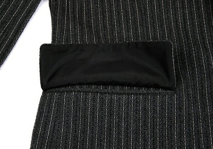 Jean Paul GAULTIER HOMME Herringbone Coat Gray Size 48