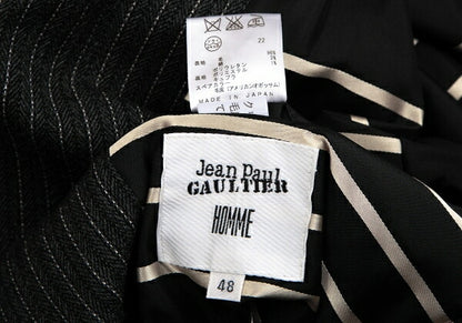 Jean Paul GAULTIER HOMME Herringbone Coat Gray Size 48