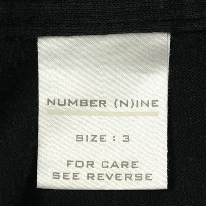 NUMBER (N)INE 2001 S/S Black Long Sleeve Shirt Size 3