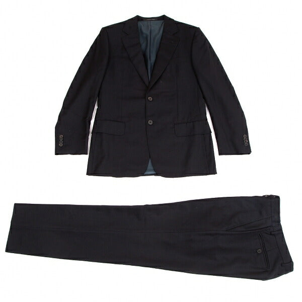 GUCCI Wool Tapered Pants Navy Size M