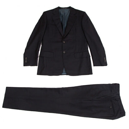 GUCCI Wool Tapered Pants Navy Size M