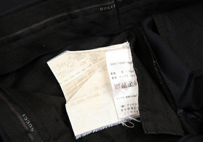 GUCCI Wool Tapered Pants Navy Size M