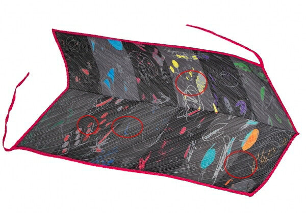 PLEATS PLEASE Graphic Print Scarf Multi