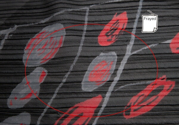 PLEATS PLEASE Graphic Print Scarf Multi