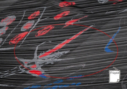 PLEATS PLEASE Graphic Print Scarf Multi