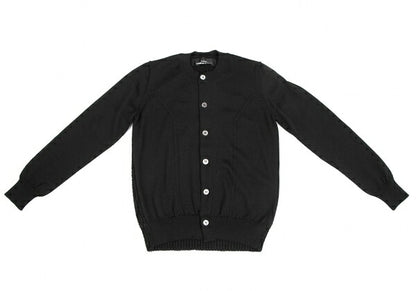 COMME des GARCONS Wool Low Gauge Knit Cardigan Black Size S
