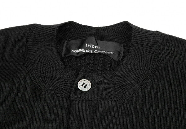 COMME des GARCONS Wool Low Gauge Knit Cardigan Black Size S
