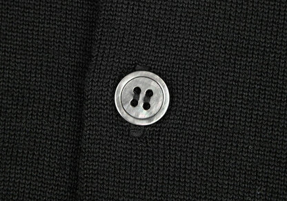 COMME des GARCONS Wool Low Gauge Knit Cardigan Black Size S