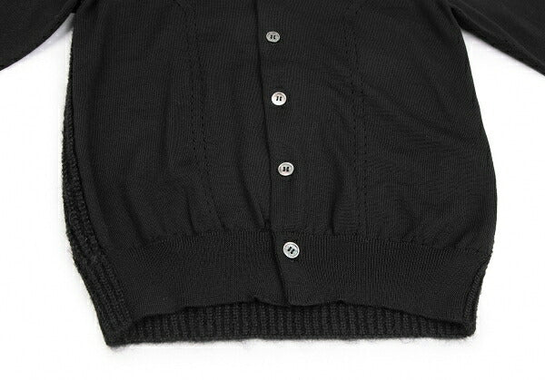 COMME des GARCONS Wool Low Gauge Knit Cardigan Black Size S