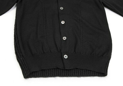 COMME des GARCONS Wool Low Gauge Knit Cardigan Black Size S