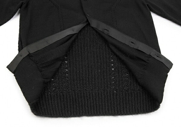 COMME des GARCONS Wool Low Gauge Knit Cardigan Black Size S