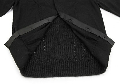 COMME des GARCONS Wool Low Gauge Knit Cardigan Black Size S