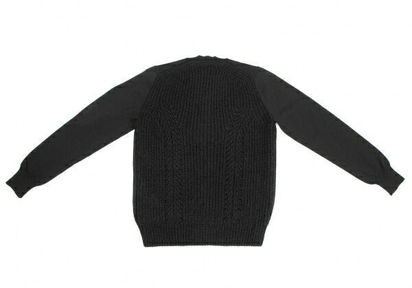 COMME des GARCONS Wool Low Gauge Knit Cardigan Black Size S