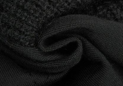 COMME des GARCONS Wool Low Gauge Knit Cardigan Black Size S