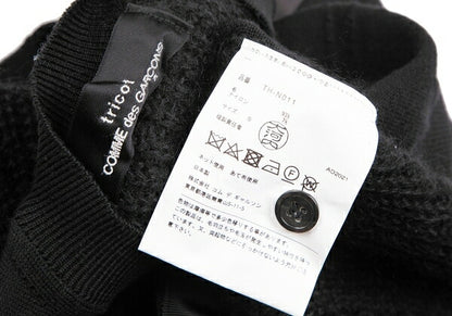 COMME des GARCONS Wool Low Gauge Knit Cardigan Black Size S