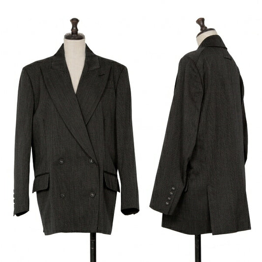 Jean Paul GAULTIER FEMME Wool Peaked Blazer Black Size 40