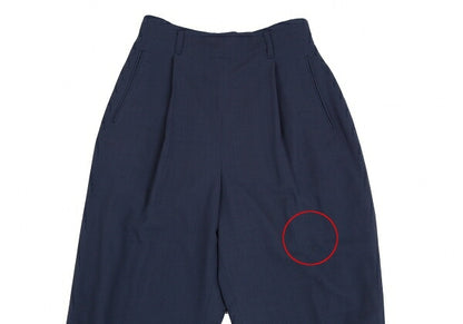 Jean Paul GAULTIER FEMME Wool Double Back Pants Blue Size 42