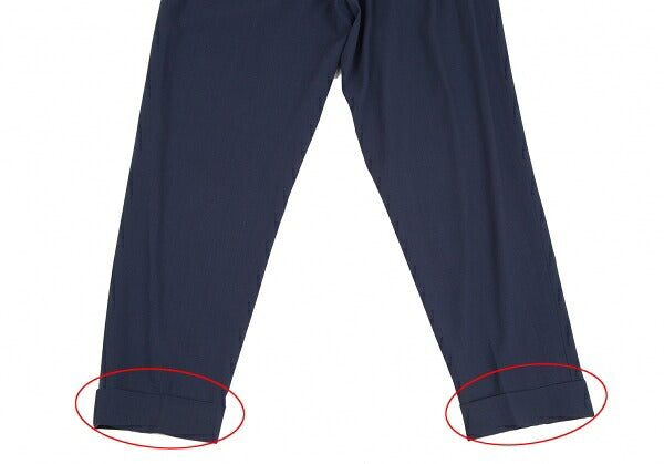 Jean Paul GAULTIER FEMME Wool Double Back Pants Blue Size 42