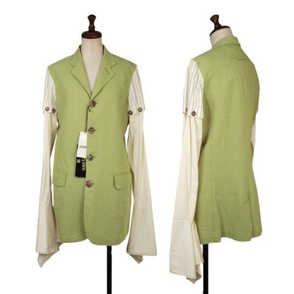 Jean Paul GAULTIER FEMME 2-Way Linen Jacket Green Size 42