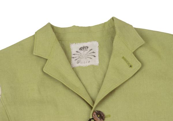 Jean Paul GAULTIER FEMME 2-Way Linen Jacket Green Size 42
