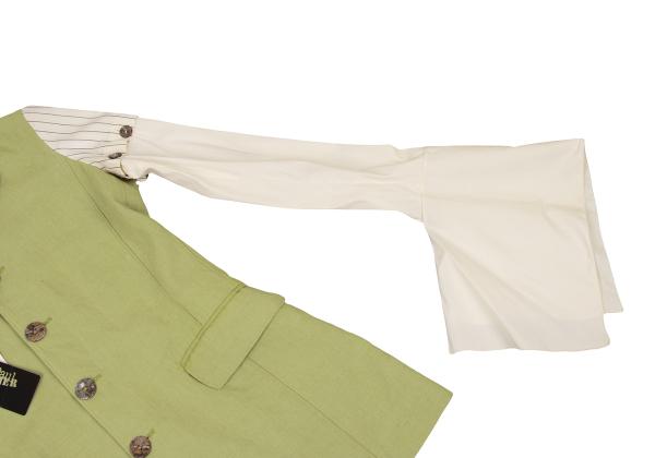 Jean Paul GAULTIER FEMME 2-Way Linen Jacket Green Size 42