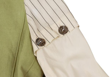 Jean Paul GAULTIER FEMME 2-Way Linen Jacket Green Size 42