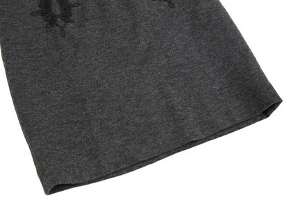 Jean Paul GAULTIER FEMME Embroidered Wool Skirt Gray Size 40
