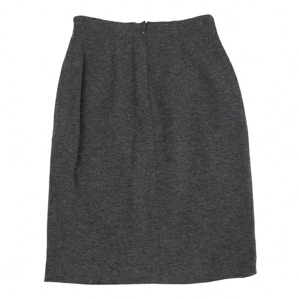 Jean Paul GAULTIER FEMME Embroidered Wool Skirt Gray Size 40