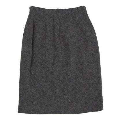 Jean Paul GAULTIER FEMME Embroidered Wool Skirt Gray Size 40