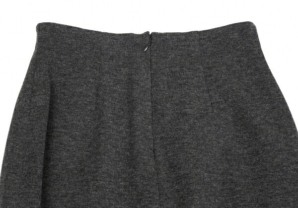 Jean Paul GAULTIER FEMME Embroidered Wool Skirt Gray Size 40