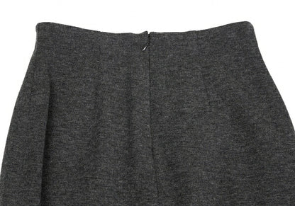 Jean Paul GAULTIER FEMME Embroidered Wool Skirt Gray Size 40