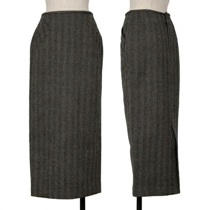 Jean Paul GAULTIER FEMME Herringbone Skirt Gray Size 40