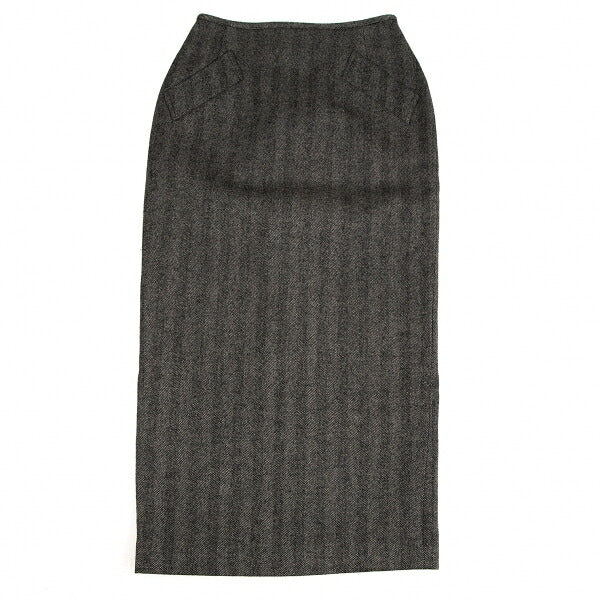 Jean Paul GAULTIER FEMME Herringbone Skirt Gray Size 40