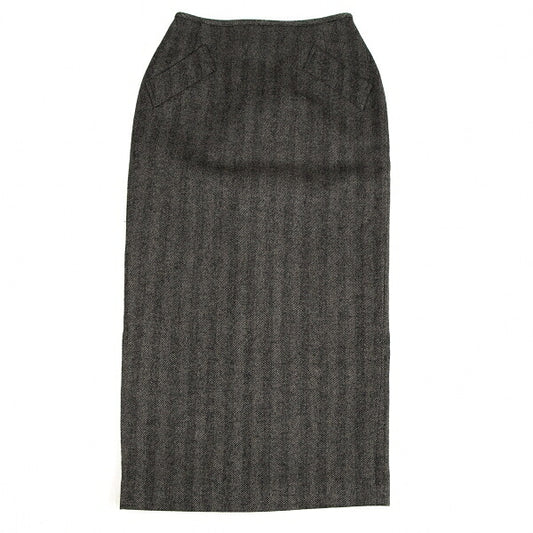 Jean Paul GAULTIER FEMME Herringbone Skirt Gray Size 40
