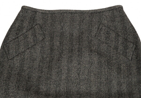 Jean Paul GAULTIER FEMME Herringbone Skirt Gray Size 40