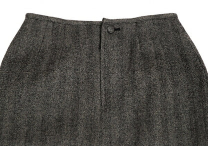 Jean Paul GAULTIER FEMME Herringbone Skirt Gray Size 40