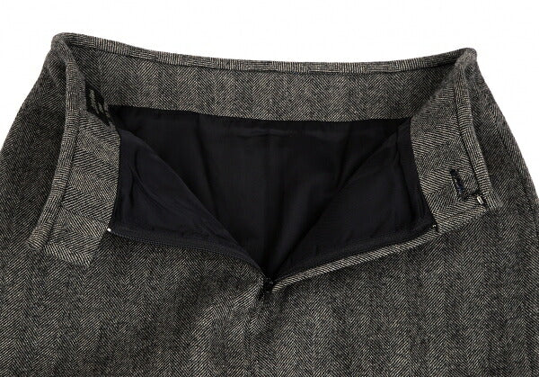 Jean Paul GAULTIER FEMME Herringbone Skirt Gray Size 40