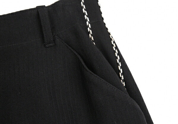 Jean Paul GAULTIER FEMME Piping Belted Skirt Black Size 40