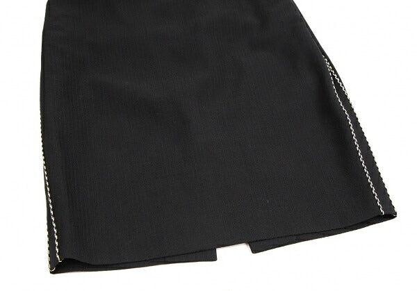 Jean Paul GAULTIER FEMME Piping Belted Skirt Black Size 40