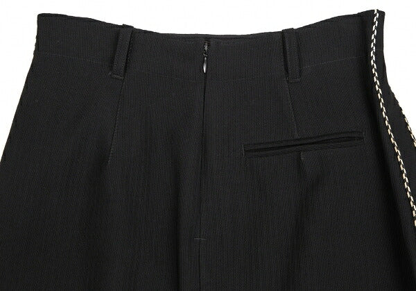 Jean Paul GAULTIER FEMME Piping Belted Skirt Black Size 40