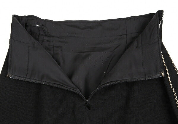 Jean Paul GAULTIER FEMME Piping Belted Skirt Black Size 40