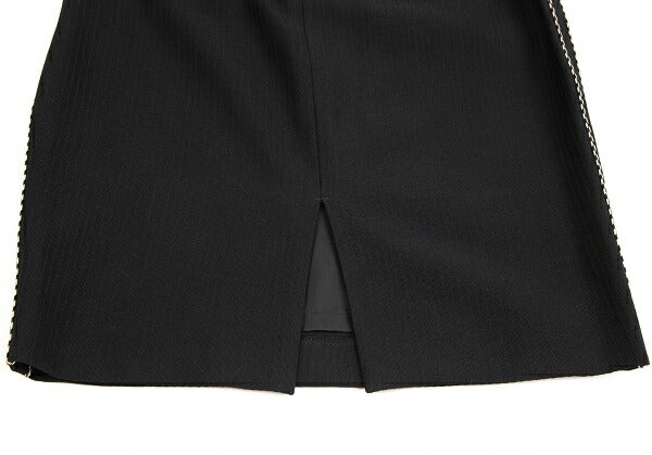 Jean Paul GAULTIER FEMME Piping Belted Skirt Black Size 40